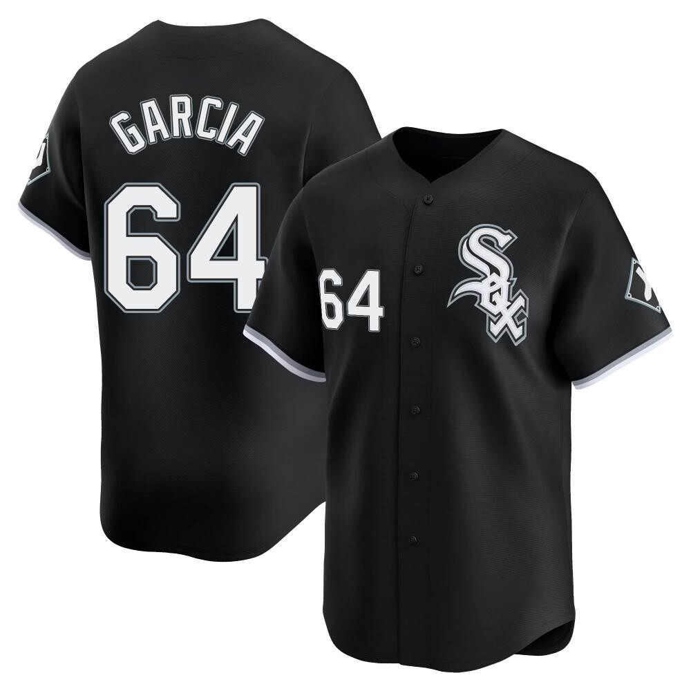 Limited Deivi Garcia Men's Chicago White Sox Black Alternate Jersey