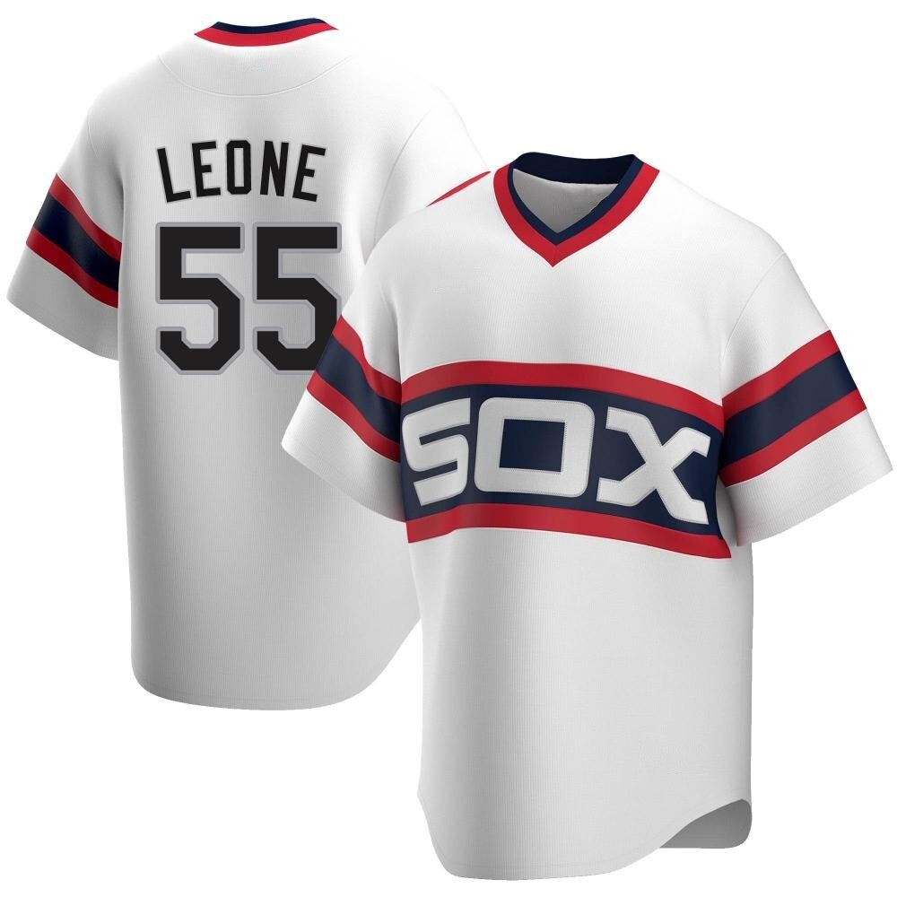 Replica Dominic Leone Men's Chicago White Sox White Cooperstown Collection Jersey Replica Dominic Leone Men's Chicago White Sox White Cooperstown Collection Jersey