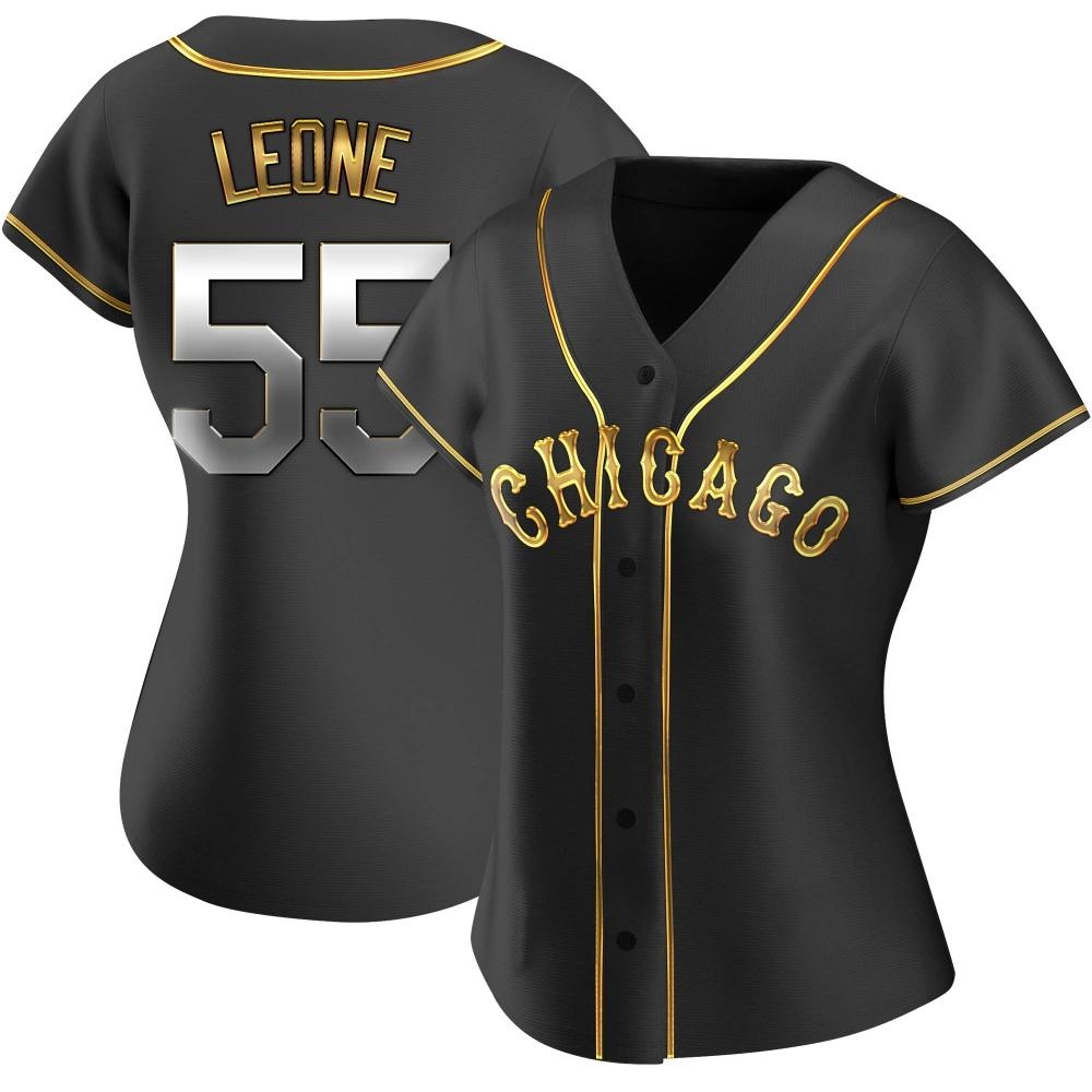 Replica Dominic Leone Women's Chicago White Sox Black Golden Alternate Jersey Replica Dominic Leone Women's Chicago White Sox Black Golden Alternate Jersey