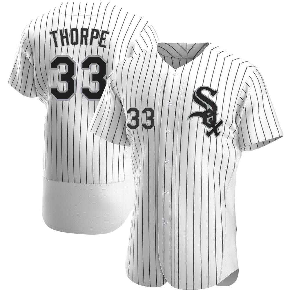 Authentic Drew Thorpe Men's Chicago White Sox White Home Jersey Authentic Drew Thorpe Men's Chicago White Sox White Home Jersey