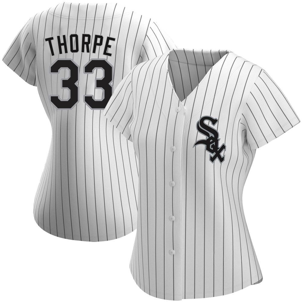 Authentic Drew Thorpe Women's Chicago White Sox White Home Jersey Authentic Drew Thorpe Women's Chicago White Sox White Home Jersey