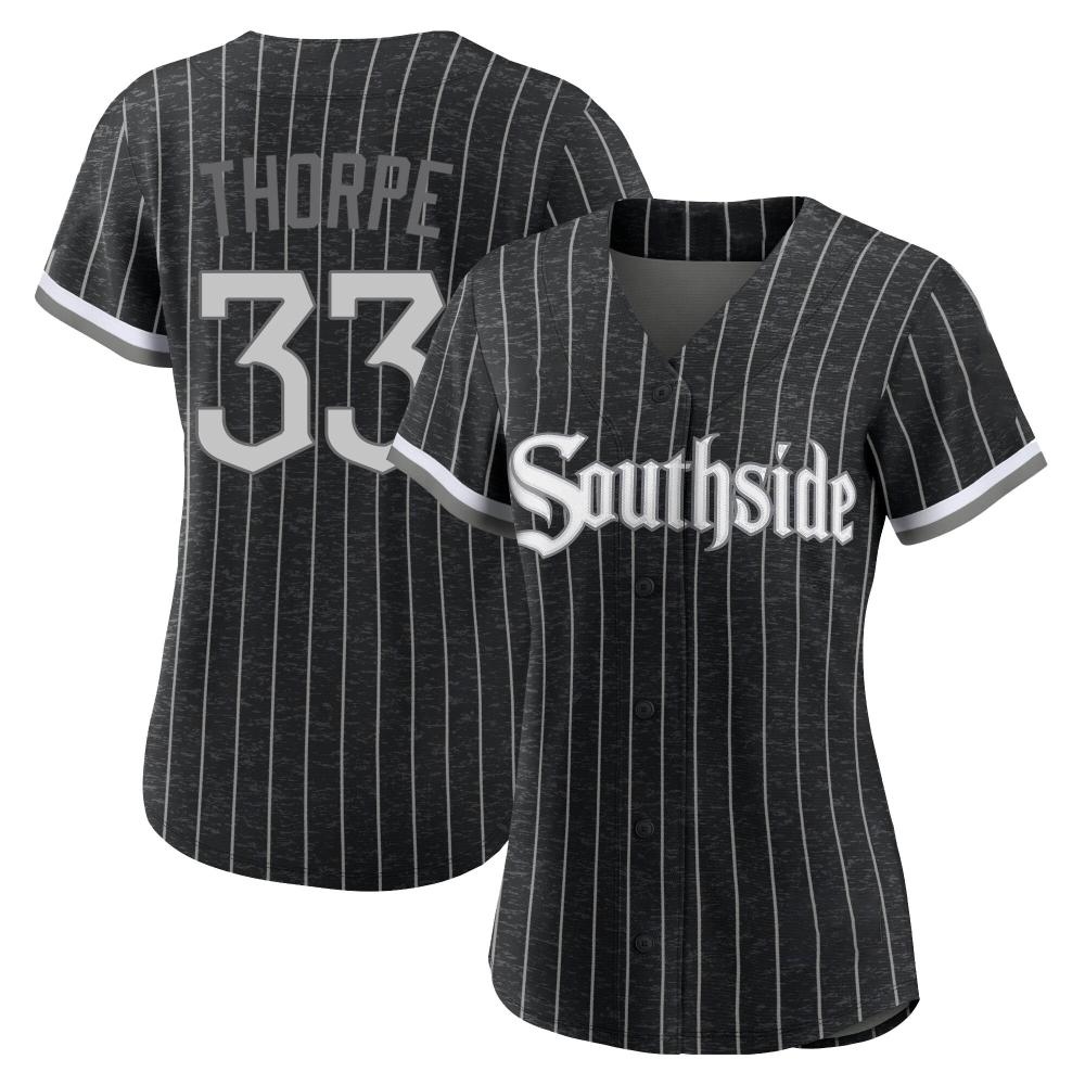 Replica Drew Thorpe Women's Chicago White Sox Black 2021 City Connect Jersey Replica Drew Thorpe Women's Chicago White Sox Black 2021 City Connect Jersey
