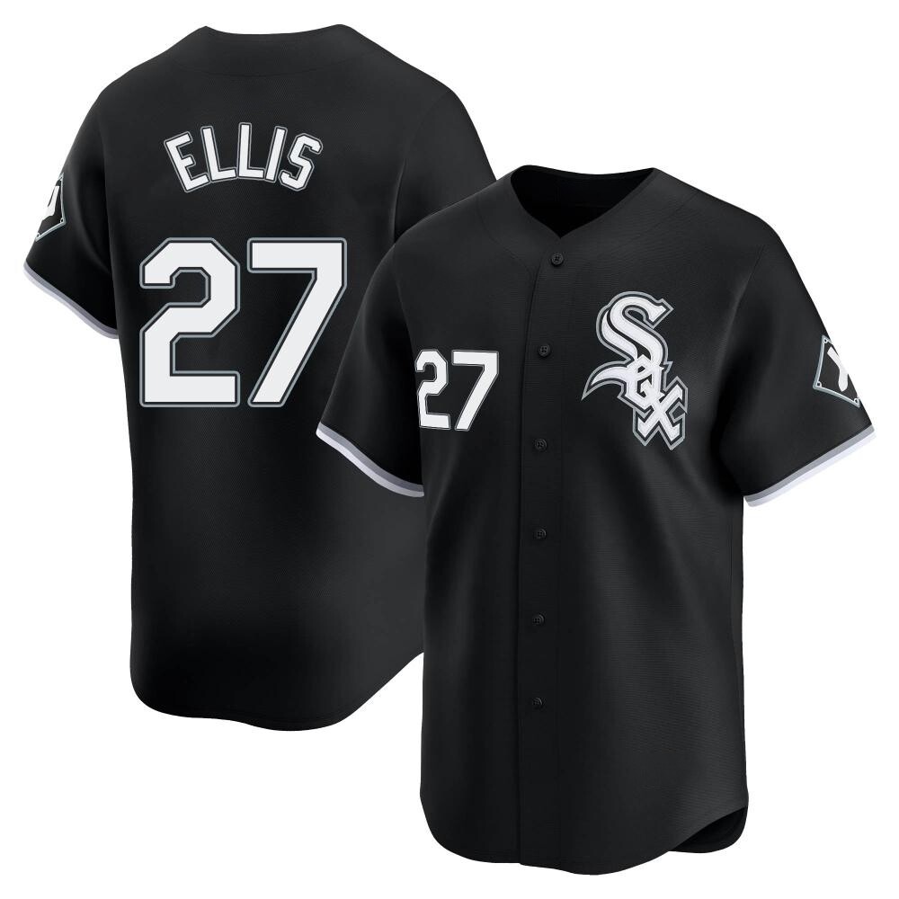 Limited Duke Ellis Men's Chicago White Sox Black Alternate Jersey Limited Duke Ellis Men's Chicago White Sox Black Alternate Jersey