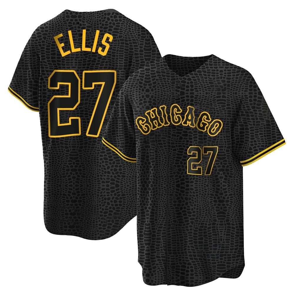 Replica Duke Ellis Men's Chicago White Sox Black Snake Skin City Jersey Replica Duke Ellis Men's Chicago White Sox Black Snake Skin City Jersey
