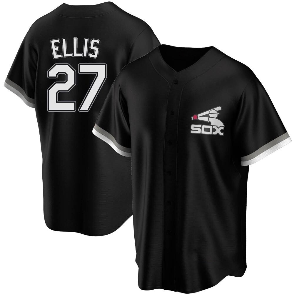 Replica Duke Ellis Men's Chicago White Sox Black Spring Training Jersey Replica Duke Ellis Men's Chicago White Sox Black Spring Training Jersey