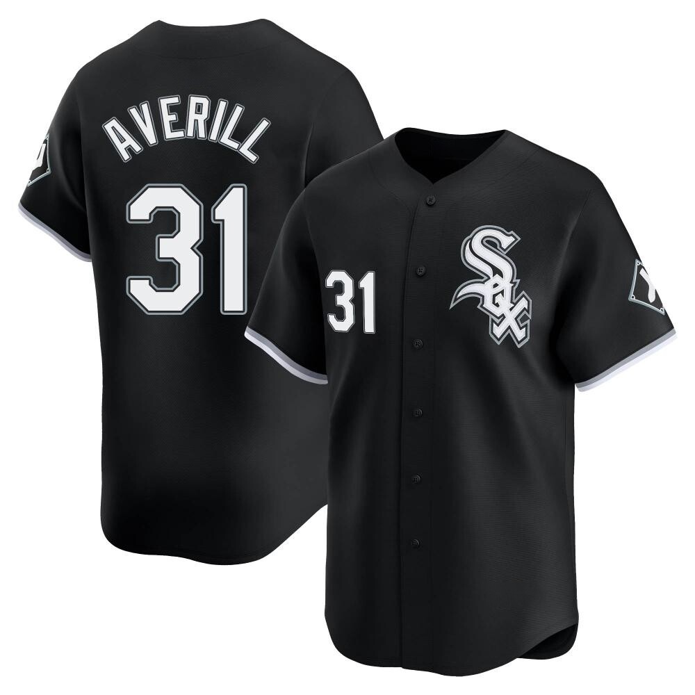 Limited Earl Averill Men's Chicago White Sox Black Alternate Jersey Limited Earl Averill Men's Chicago White Sox Black Alternate Jersey