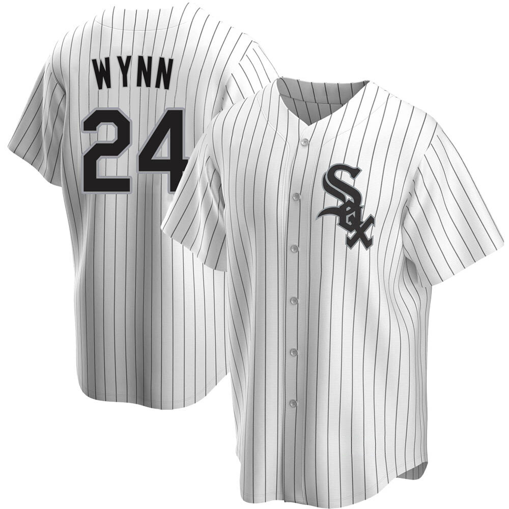 Replica Early Wynn Men's Chicago White Sox White Home Jersey