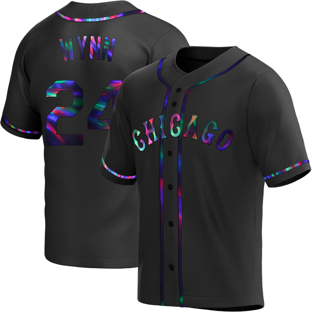 Replica Early Wynn Youth Chicago White Sox Black Holographic Alternate Jersey