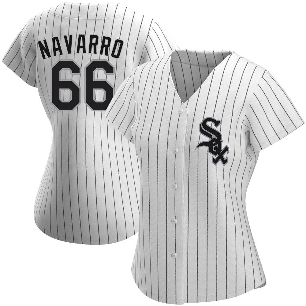 Authentic Edgar Navarro Women's Chicago White Sox White Home Jersey Authentic Edgar Navarro Women's Chicago White Sox White Home Jersey