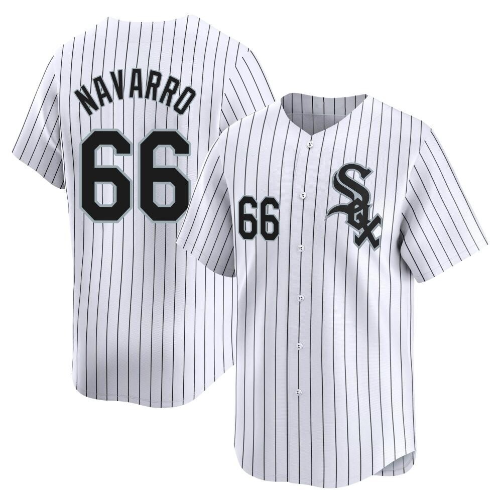 Limited Edgar Navarro Youth Chicago White Sox White Home Jersey Limited Edgar Navarro Youth Chicago White Sox White Home Jersey
