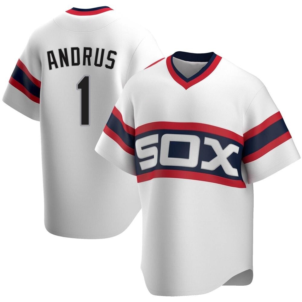 Replica Elvis Andrus Youth Chicago White Sox White Cooperstown Collection Jersey Replica Elvis Andrus Youth Chicago White Sox White Cooperstown Collection Jersey