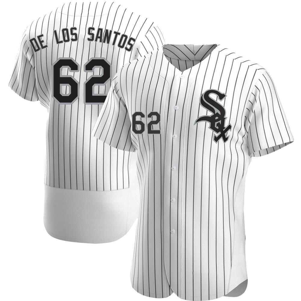 Authentic Enyel De Los Santos Men's Chicago White Sox White Home Jersey Authentic Enyel De Los Santos Men's Chicago White Sox White Home Jersey