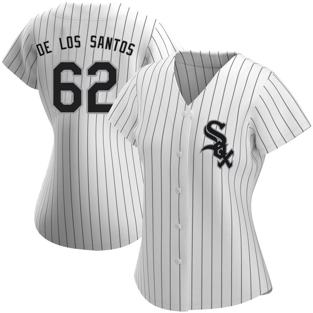 Authentic Enyel De Los Santos Women's Chicago White Sox White Home Jersey Authentic Enyel De Los Santos Women's Chicago White Sox White Home Jersey