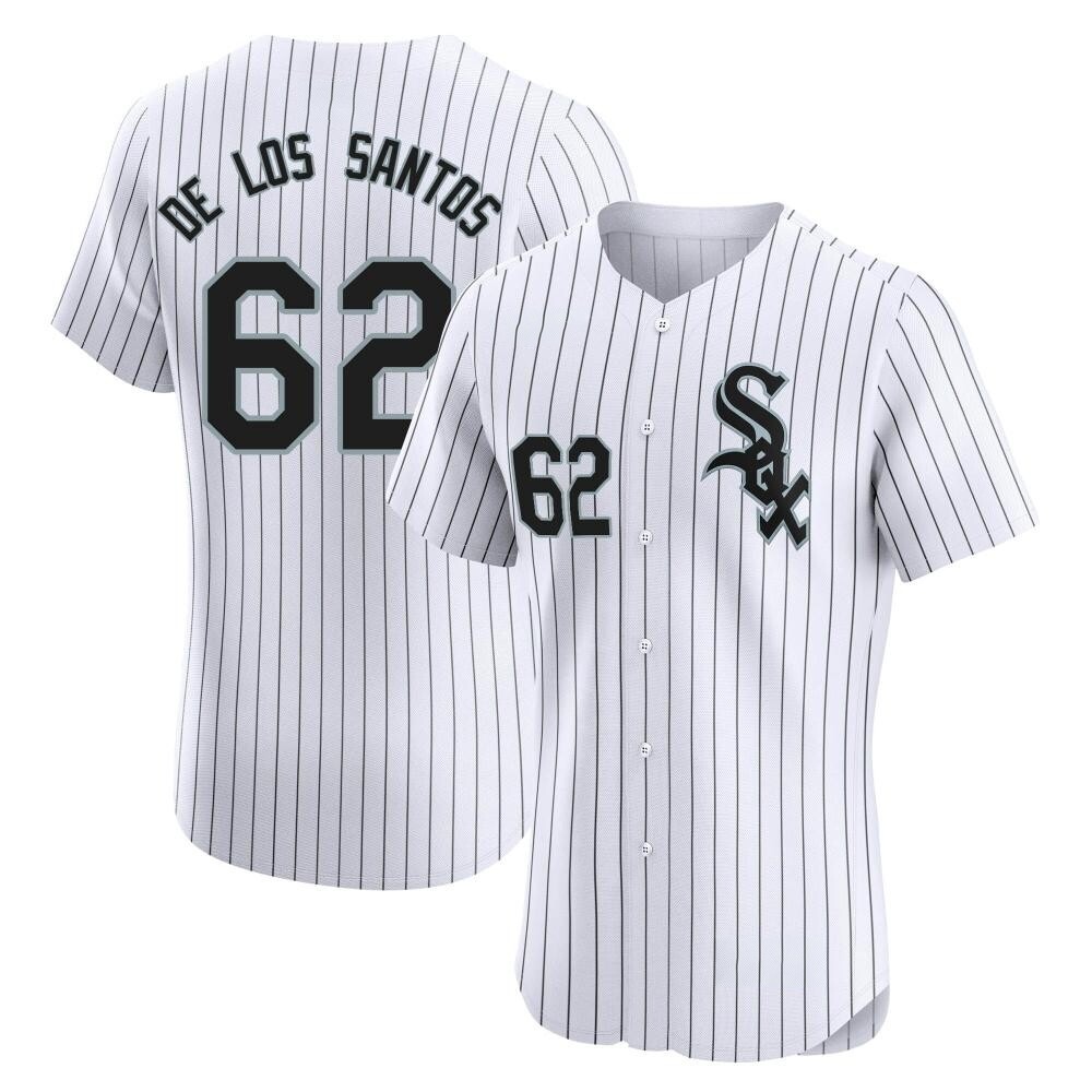 Elite Enyel De Los Santos Men's Chicago White Sox White Home Jersey Elite Enyel De Los Santos Men's Chicago White Sox White Home Jersey