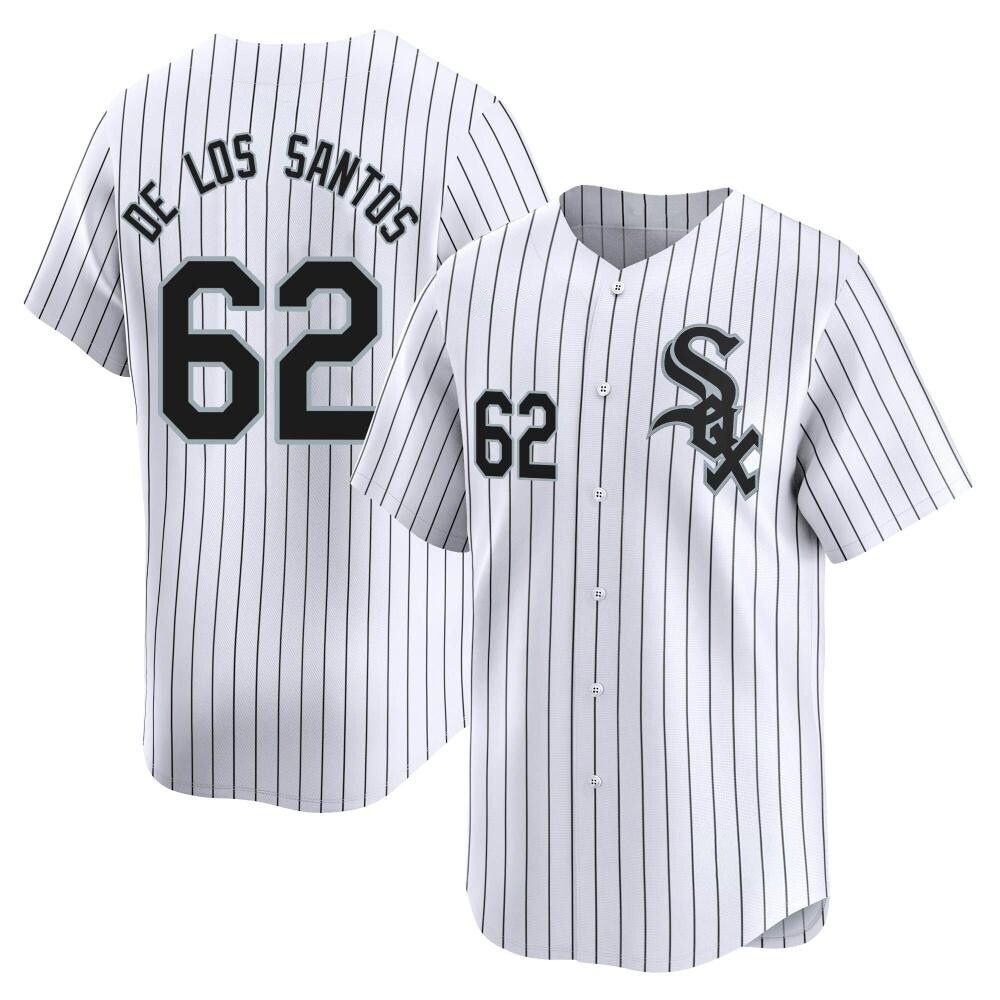 Limited Enyel De Los Santos Men's Chicago White Sox White Home Jersey Limited Enyel De Los Santos Men's Chicago White Sox White Home Jersey