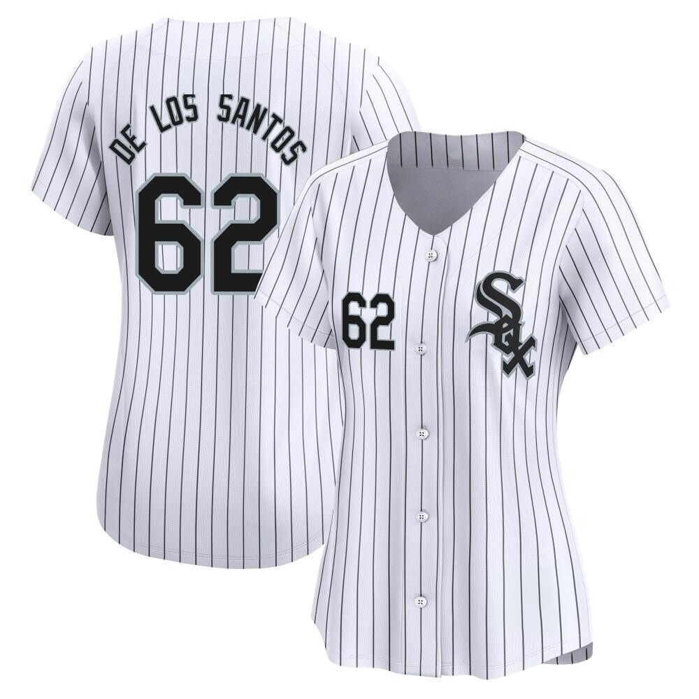 Limited Enyel De Los Santos Women's Chicago White Sox White Home Jersey Limited Enyel De Los Santos Women's Chicago White Sox White Home Jersey