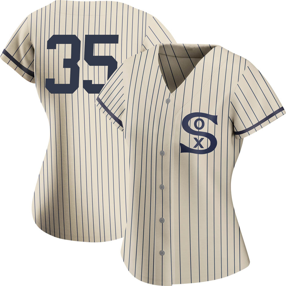 Authentic Frank Thomas Women's Chicago White Sox Cream 2021 Field of Dreams Jersey