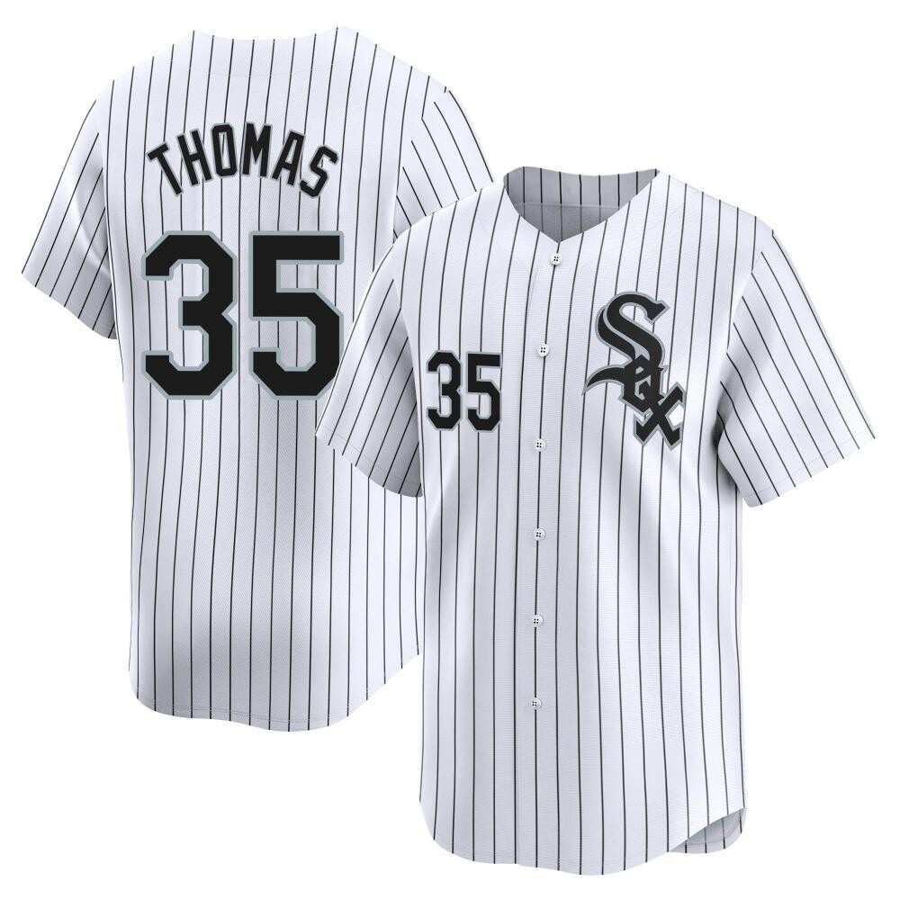 Limited Frank Thomas Men's Chicago White Sox White Home Jersey Limited Frank Thomas Men's Chicago White Sox White Home Jersey