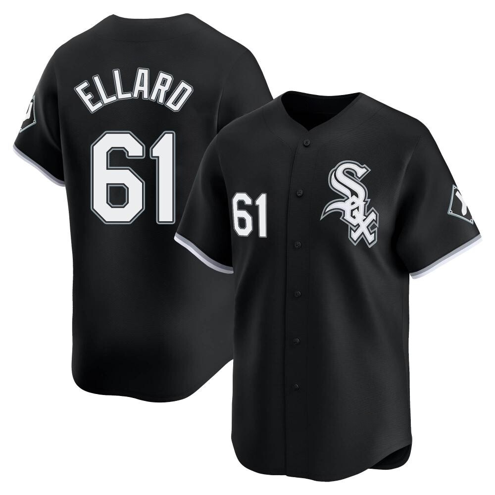 Limited Fraser Ellard Men's Chicago White Sox Black Alternate Jersey Limited Fraser Ellard Men's Chicago White Sox Black Alternate Jersey