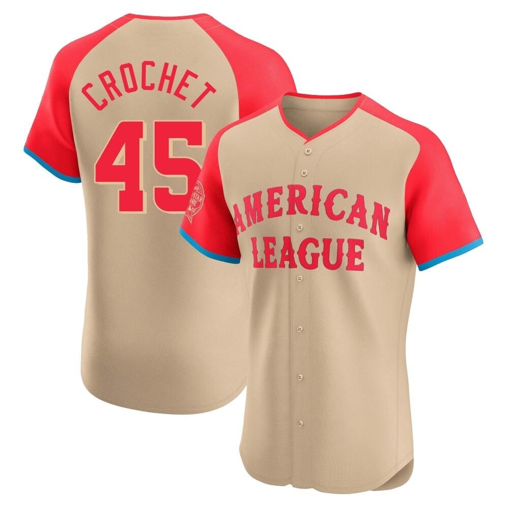 Elite Garrett Crochet Men's Chicago White Sox Cream American League 2024 All-Star Game Jersey Elite Garrett Crochet Men's Chicago White Sox Cream American League 2024 All-Star Game Jersey