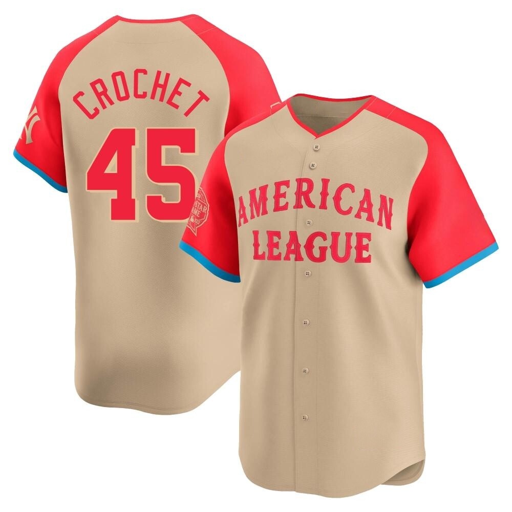Limited Garrett Crochet Men's Chicago White Sox Cream American League 2024 All-Star Game Jersey Limited Garrett Crochet Men's Chicago White Sox Cream American League 2024 All-Star Game Jersey
