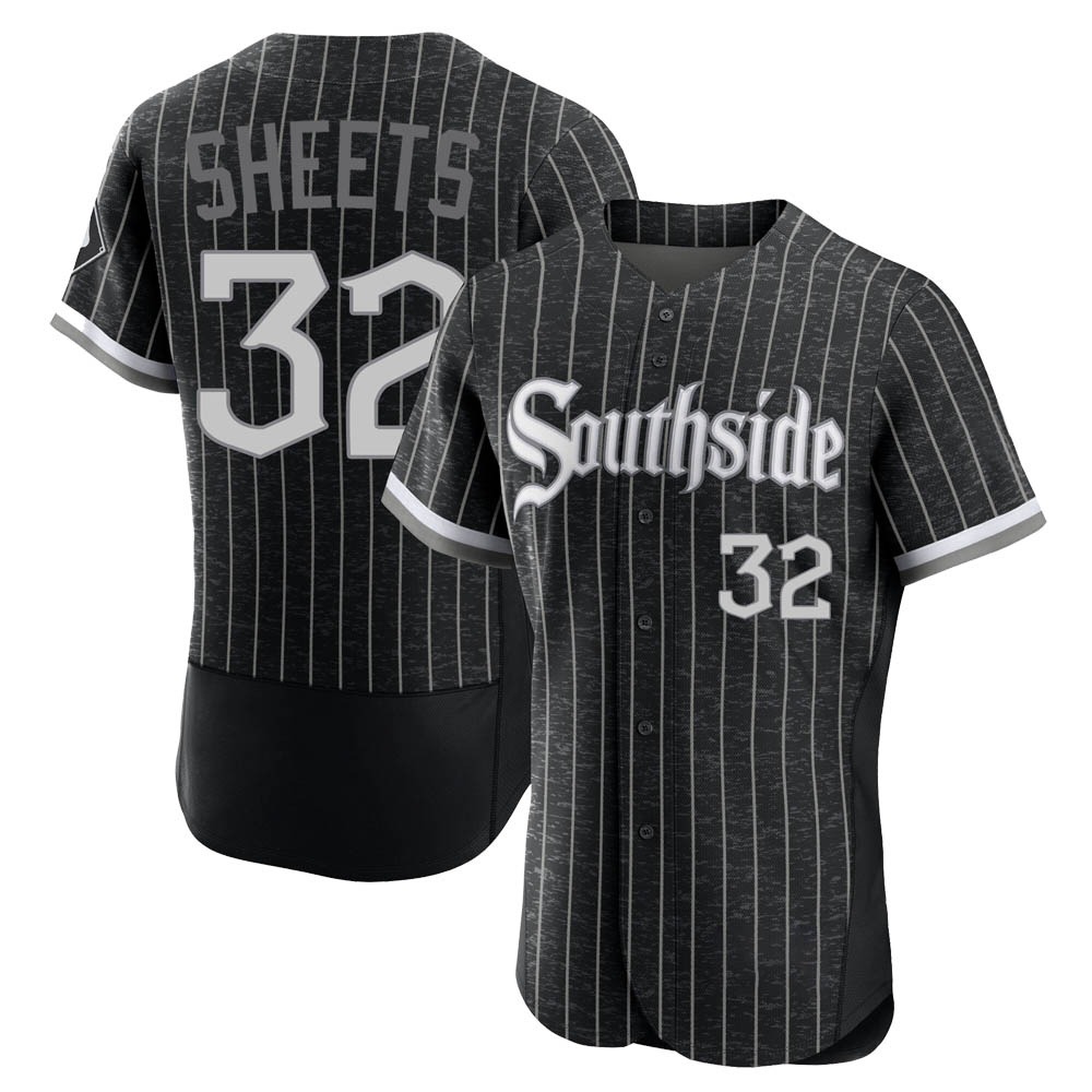 Authentic Gavin Sheets Men's Chicago White Sox Black 2021 City Connect Jersey Authentic Gavin Sheets Men's Chicago White Sox Black 2021 City Connect Jersey