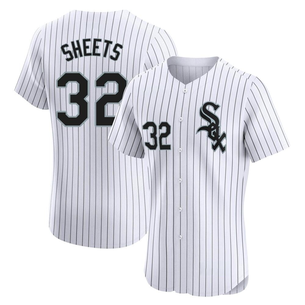 Elite Gavin Sheets Men's Chicago White Sox White Home Jersey Elite Gavin Sheets Men's Chicago White Sox White Home Jersey