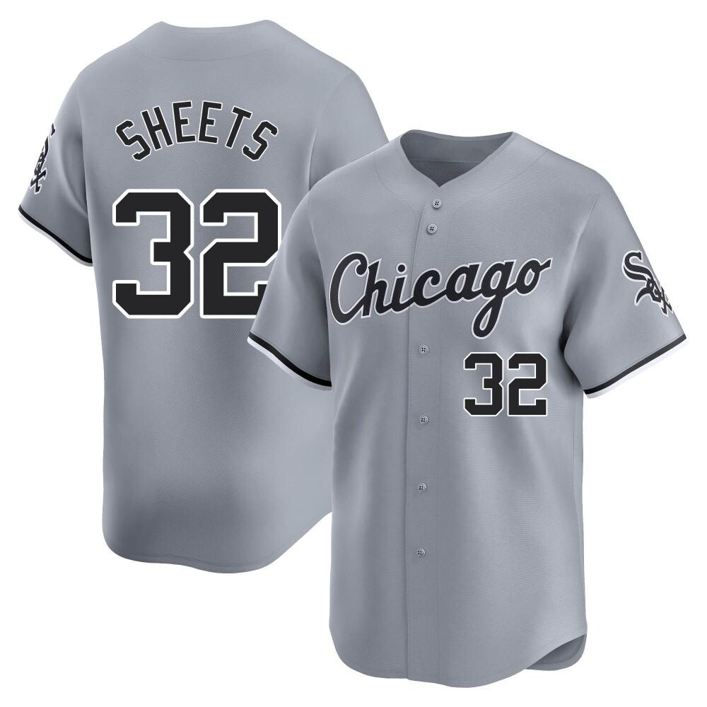 Limited Gavin Sheets Men's Chicago White Sox Gray Road Jersey Limited Gavin Sheets Men's Chicago White Sox Gray Road Jersey