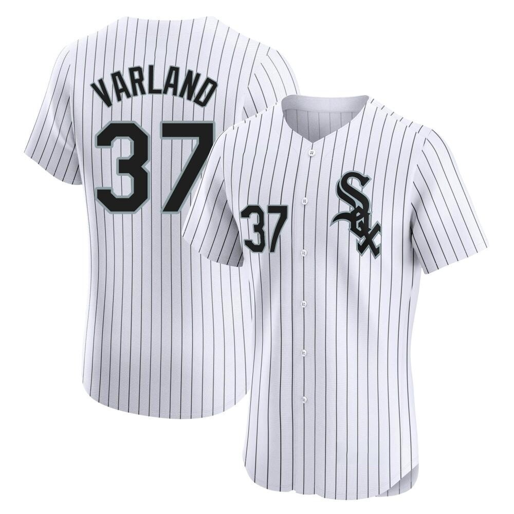 Elite Gus Varland Men's Chicago White Sox White Home Jersey Elite Gus Varland Men's Chicago White Sox White Home Jersey