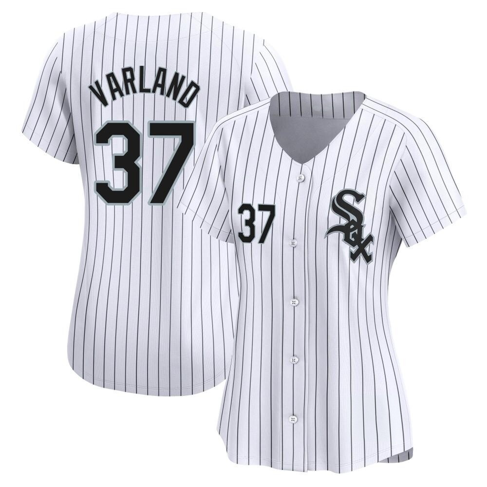 Limited Gus Varland Women's Chicago White Sox White Home Jersey Limited Gus Varland Women's Chicago White Sox White Home Jersey
