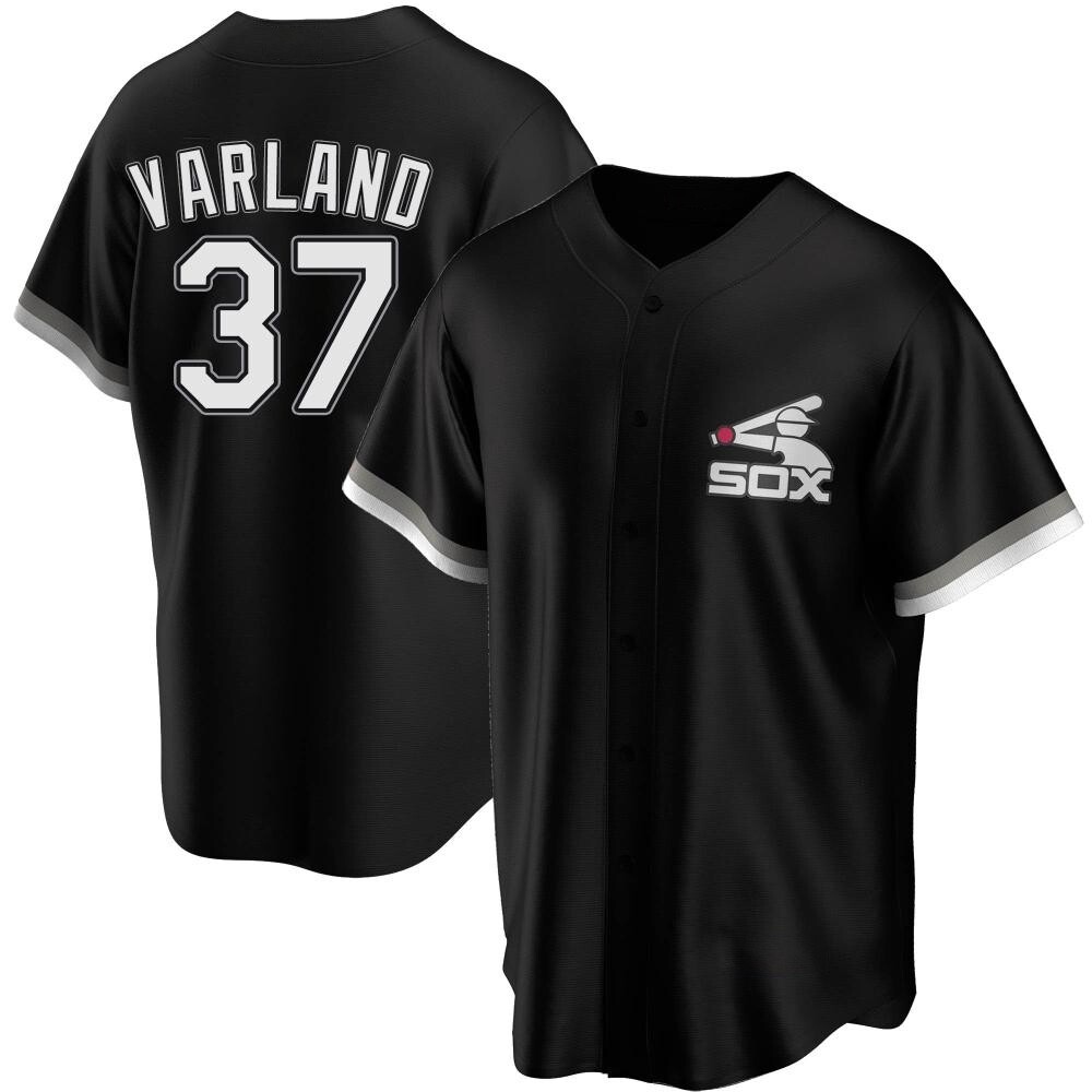 Replica Gus Varland Youth Chicago White Sox Black Spring Training Jersey Replica Gus Varland Youth Chicago White Sox Black Spring Training Jersey