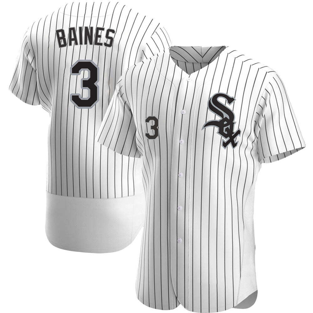 Authentic Harold Baines Men's Chicago White Sox White Home Jersey Authentic Harold Baines Men's Chicago White Sox White Home Jersey
