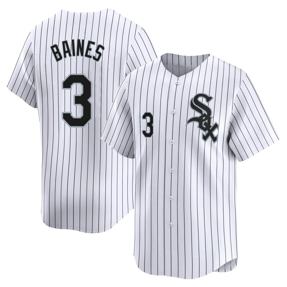 Limited Harold Baines Men's Chicago White Sox White Home Jersey Limited Harold Baines Men's Chicago White Sox White Home Jersey