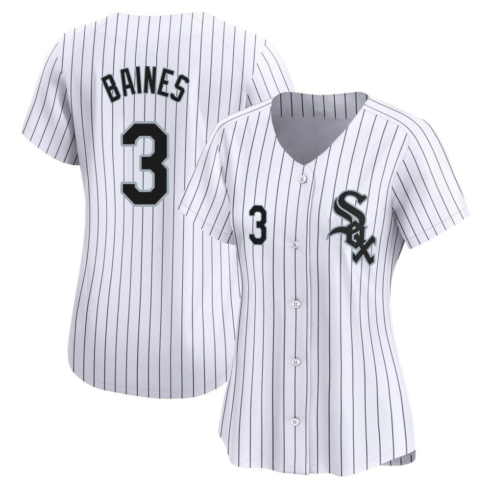 Limited Harold Baines Women's Chicago White Sox White Home Jersey Limited Harold Baines Women's Chicago White Sox White Home Jersey