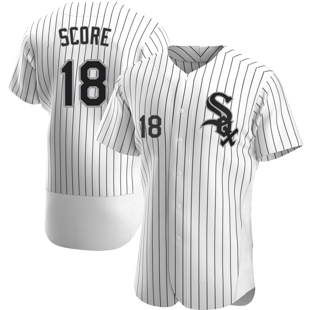 Authentic Herb Score Men's Chicago White Sox White Home Jersey Authentic Herb Score Men's Chicago White Sox White Home Jersey