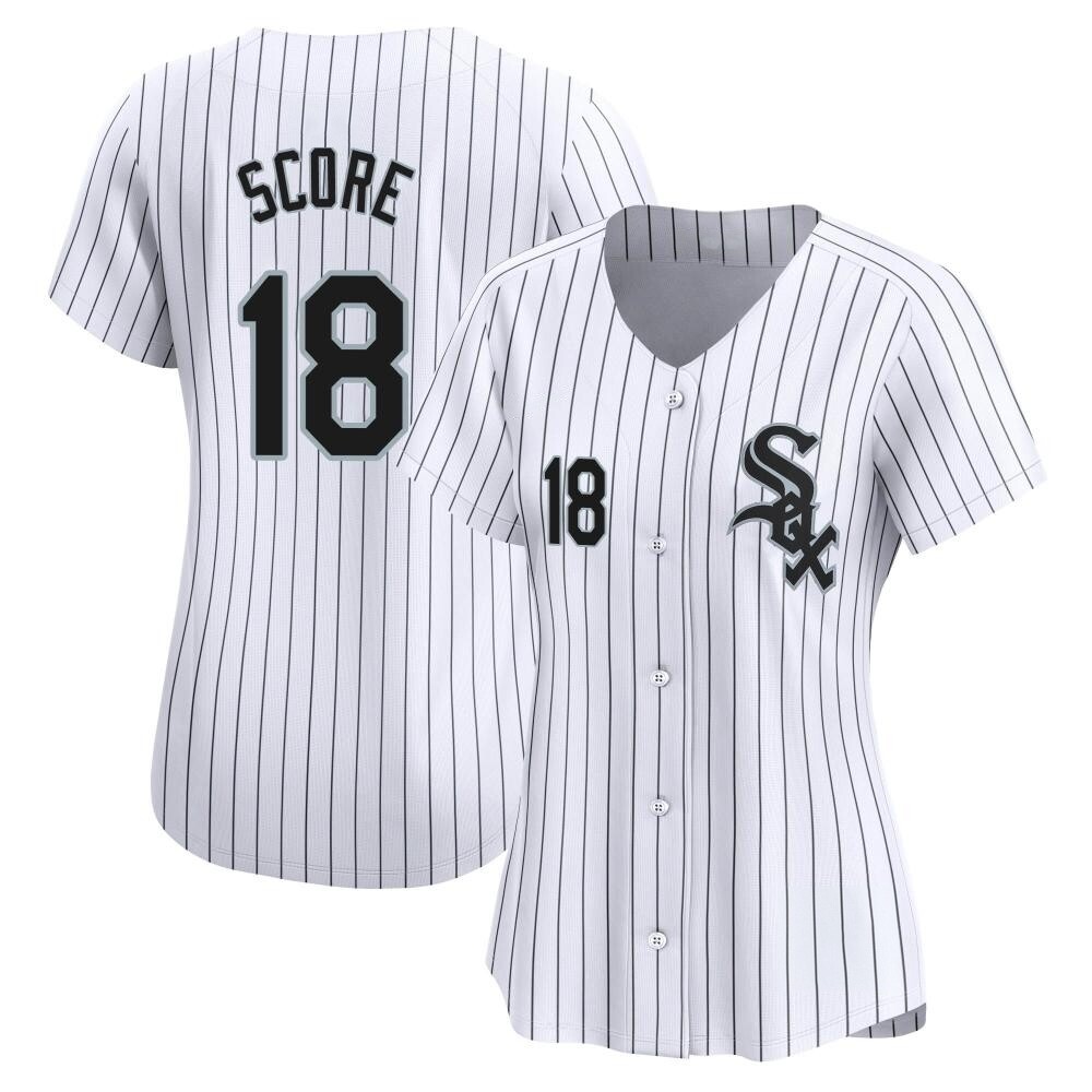 Limited Herb Score Women's Chicago White Sox White Home Jersey Limited Herb Score Women's Chicago White Sox White Home Jersey