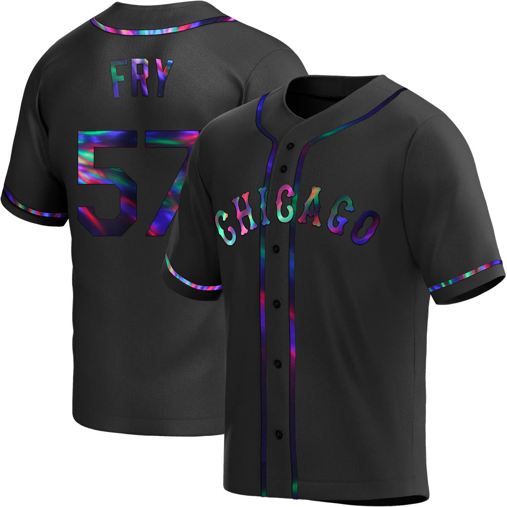 Replica Jace Fry Youth Chicago White Sox Black Holographic Alternate Jersey Replica Jace Fry Youth Chicago White Sox Black Holographic Alternate Jersey