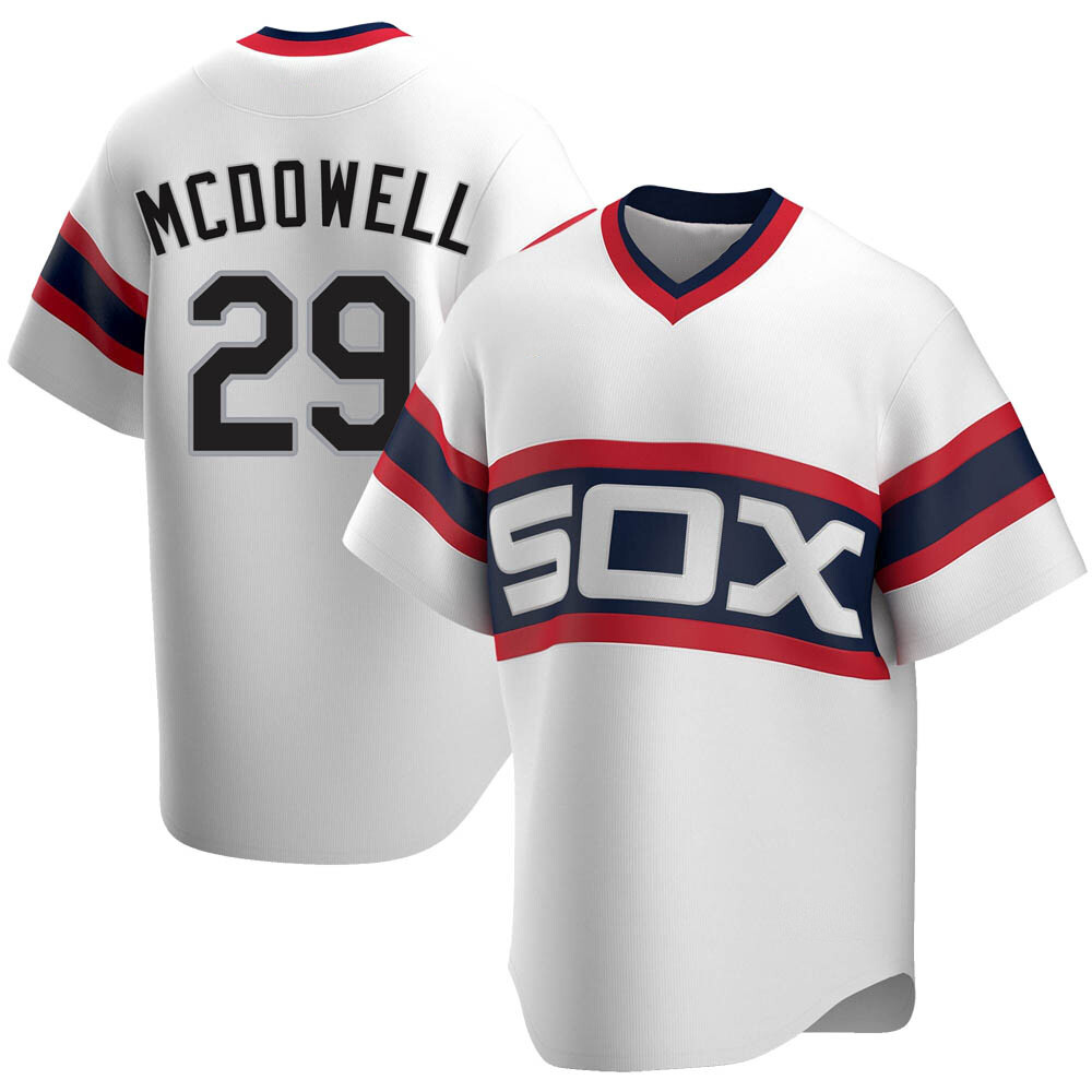 Replica Jack Mcdowell Men's Chicago White Sox White Cooperstown Collection Jersey Replica Jack Mcdowell Men's Chicago White Sox White Cooperstown Collection Jersey