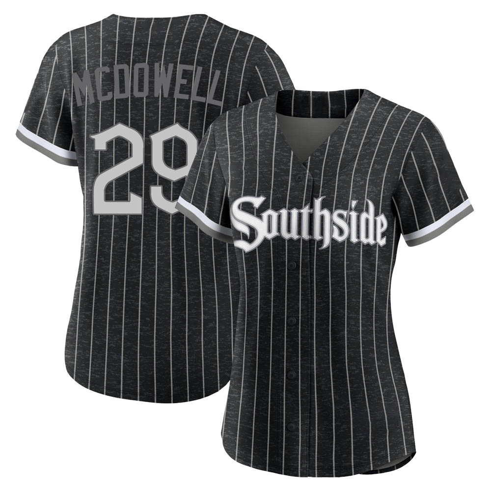 Replica Jack Mcdowell Women's Chicago White Sox Black 2021 City Connect Jersey Replica Jack Mcdowell Women's Chicago White Sox Black 2021 City Connect Jersey