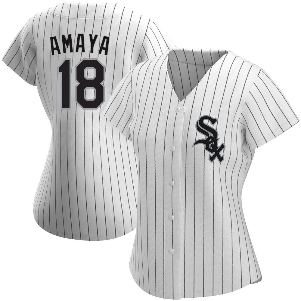 Authentic Jacob Amaya Women's Chicago White Sox White Home Jersey Authentic Jacob Amaya Women's Chicago White Sox White Home Jersey