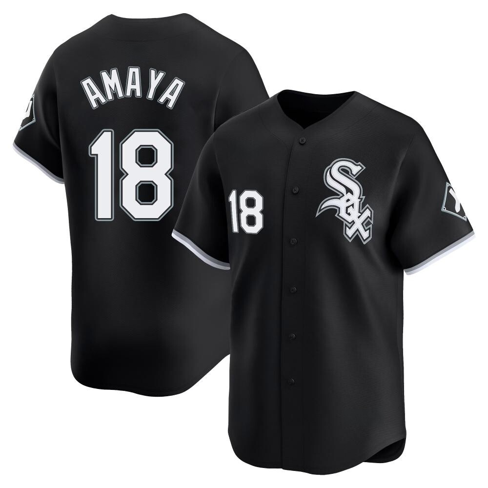 Limited Jacob Amaya Youth Chicago White Sox Black Alternate Jersey Limited Jacob Amaya Youth Chicago White Sox Black Alternate Jersey