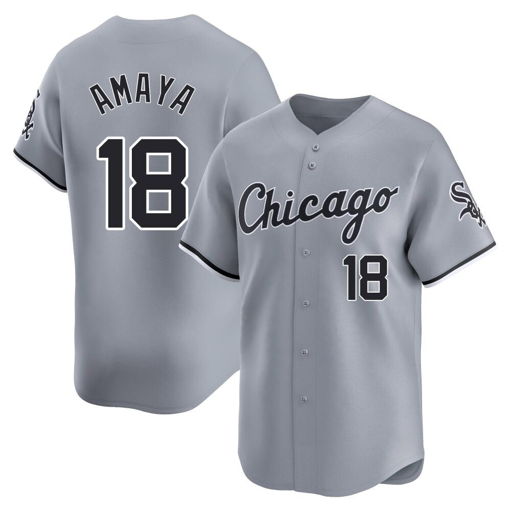 Limited Jacob Amaya Youth Chicago White Sox Gray Road Jersey Limited Jacob Amaya Youth Chicago White Sox Gray Road Jersey