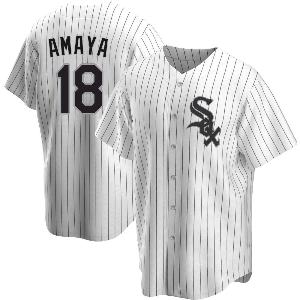 Replica Jacob Amaya Youth Chicago White Sox White Home Jersey Replica Jacob Amaya Youth Chicago White Sox White Home Jersey