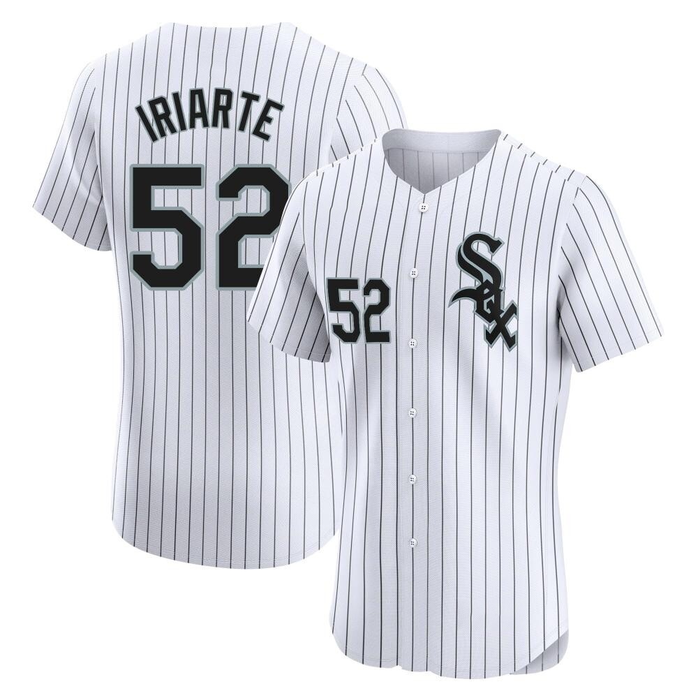 Elite Jairo Iriarte Men's Chicago White Sox White Home Jersey Elite Jairo Iriarte Men's Chicago White Sox White Home Jersey