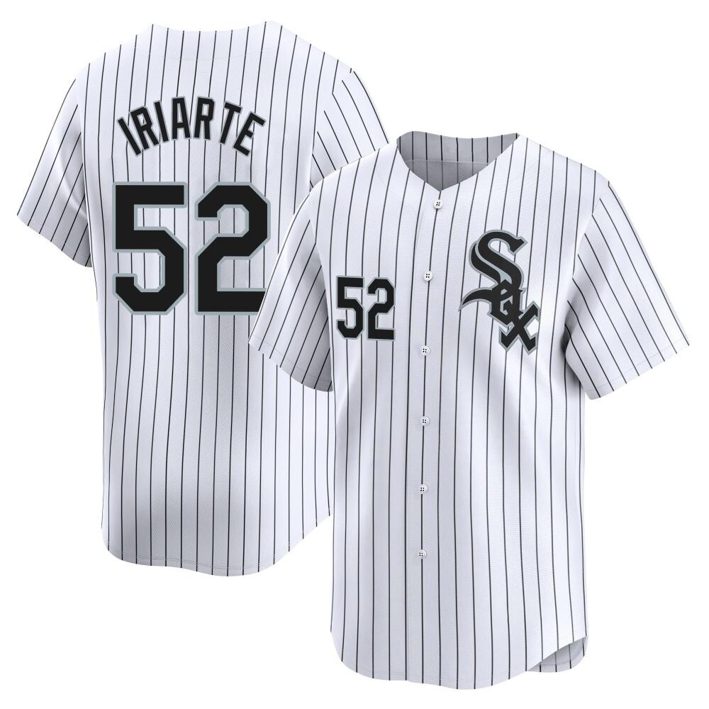 Limited Jairo Iriarte Men's Chicago White Sox White Home Jersey Limited Jairo Iriarte Men's Chicago White Sox White Home Jersey