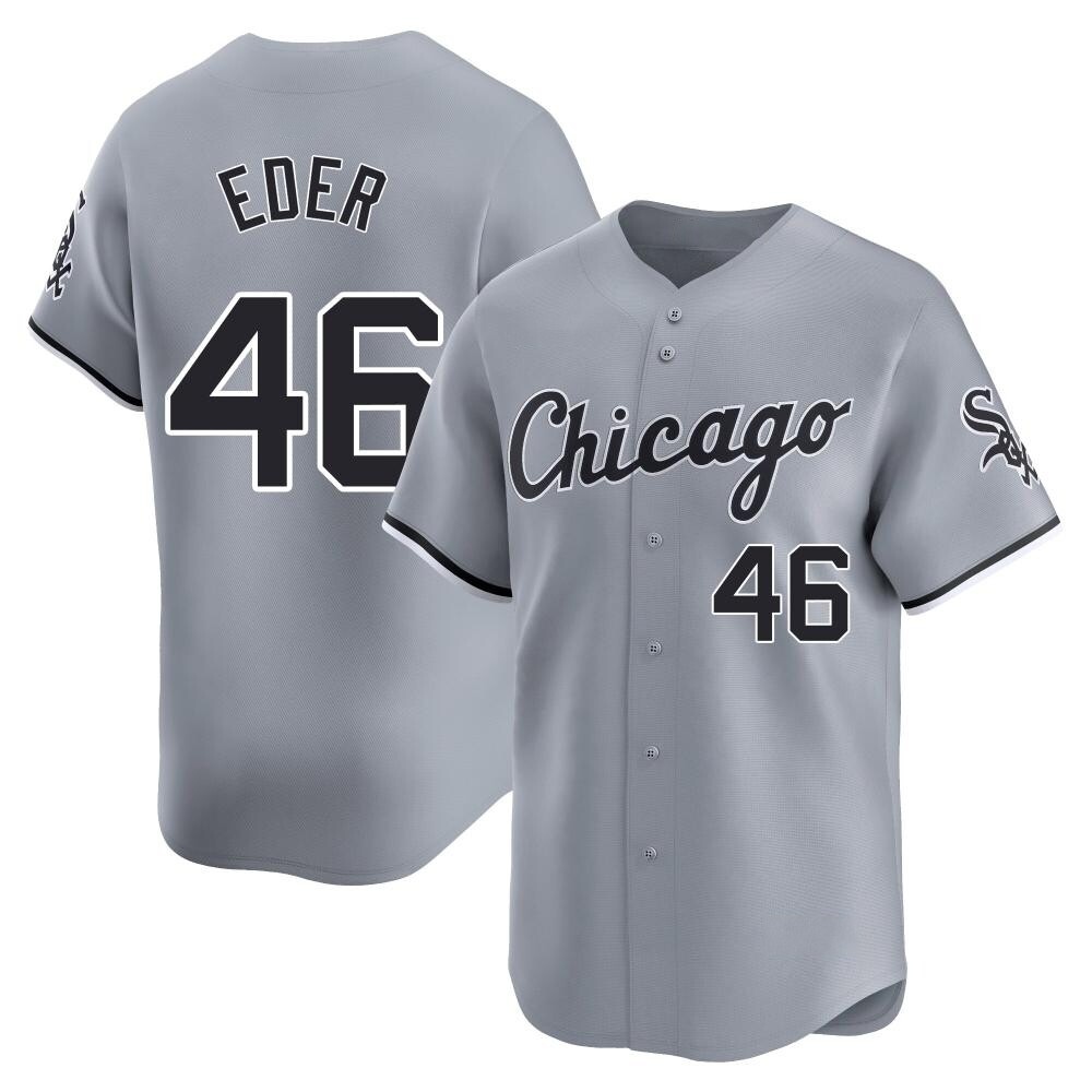 Limited Jake Eder Youth Chicago White Sox Gray Road Jersey Limited Jake Eder Youth Chicago White Sox Gray Road Jersey