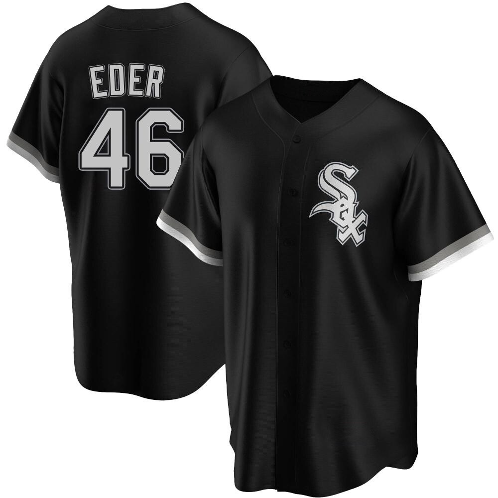 Replica Jake Eder Youth Chicago White Sox Black Alternate Jersey Replica Jake Eder Youth Chicago White Sox Black Alternate Jersey