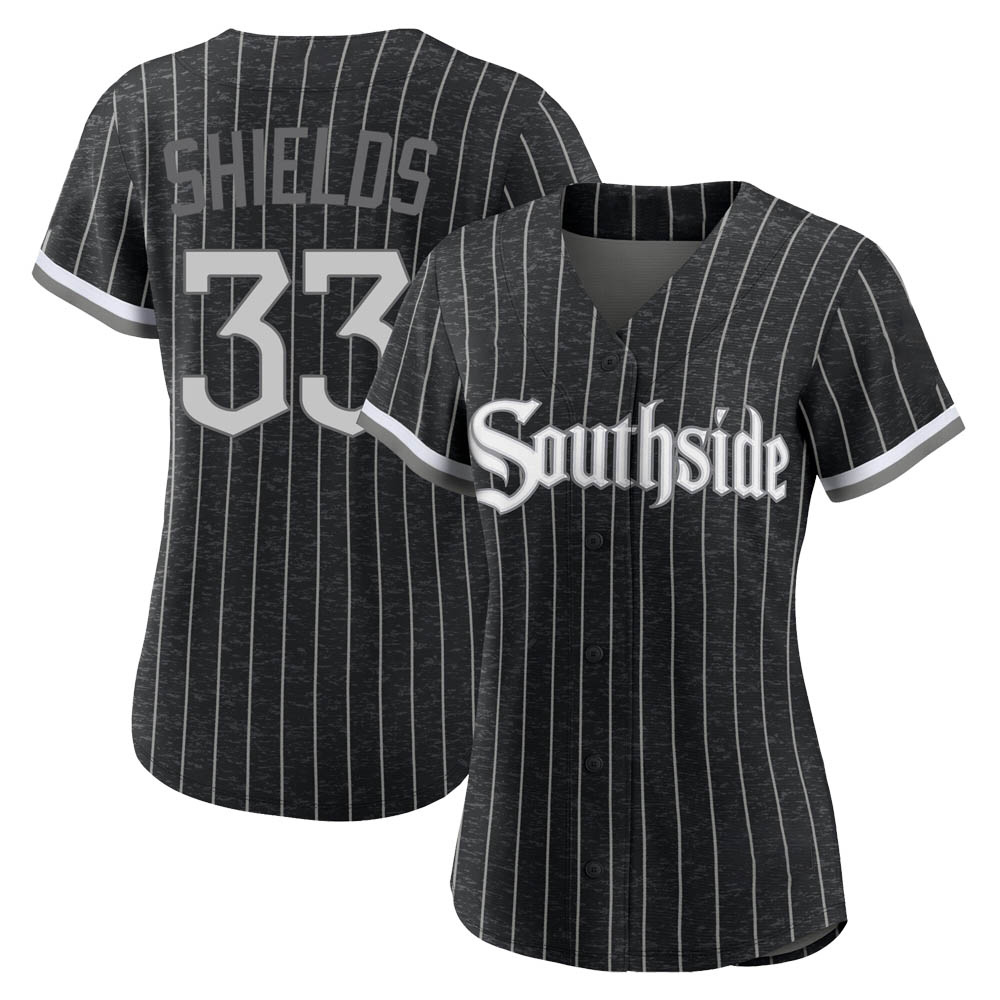 Authentic James Shields Women's Chicago White Sox Black 2021 City Connect Jersey Authentic James Shields Women's Chicago White Sox Black 2021 City Connect Jersey