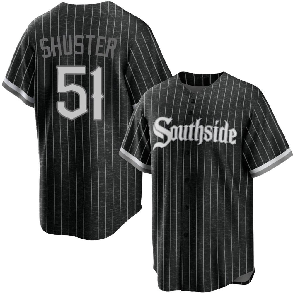 Replica Jared Shuster Men's Chicago White Sox Black 2021 City Connect Jersey Replica Jared Shuster Men's Chicago White Sox Black 2021 City Connect Jersey