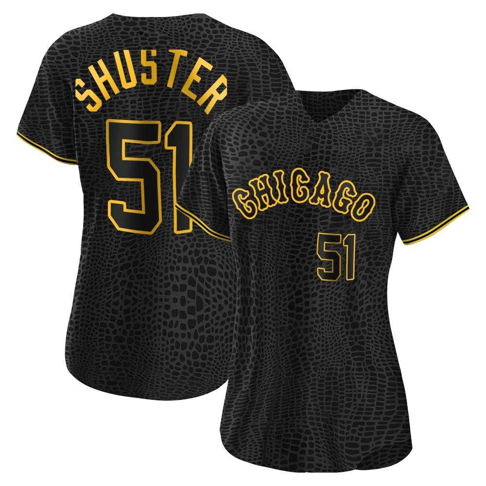 Replica Jared Shuster Women's Chicago White Sox Black Snake Skin City Jersey Replica Jared Shuster Women's Chicago White Sox Black Snake Skin City Jersey